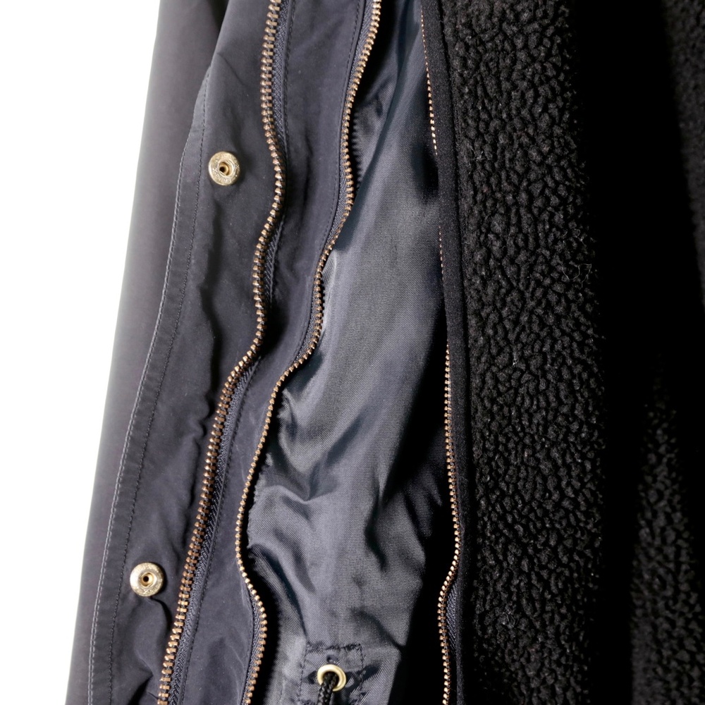 United Arrows Green Label Relaxing Japanese Utility Sherpa Parka Jacket Womens M - Picture 4 of 11